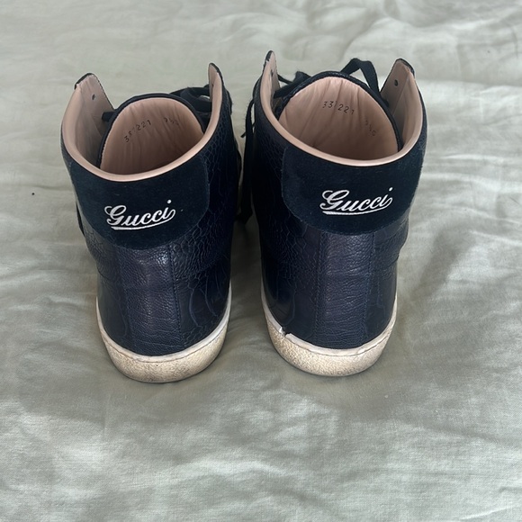 Gucci Ostrich Claw Hi Top Sneakers - Picture 5 of 8